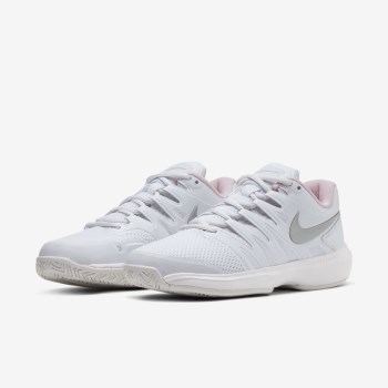 Nike Court Air Zoom Prestige - Női Teniszcipő - Fehér/Rózsaszín